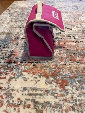 Yeti Pink Roll-Up Organizer with grey Trim